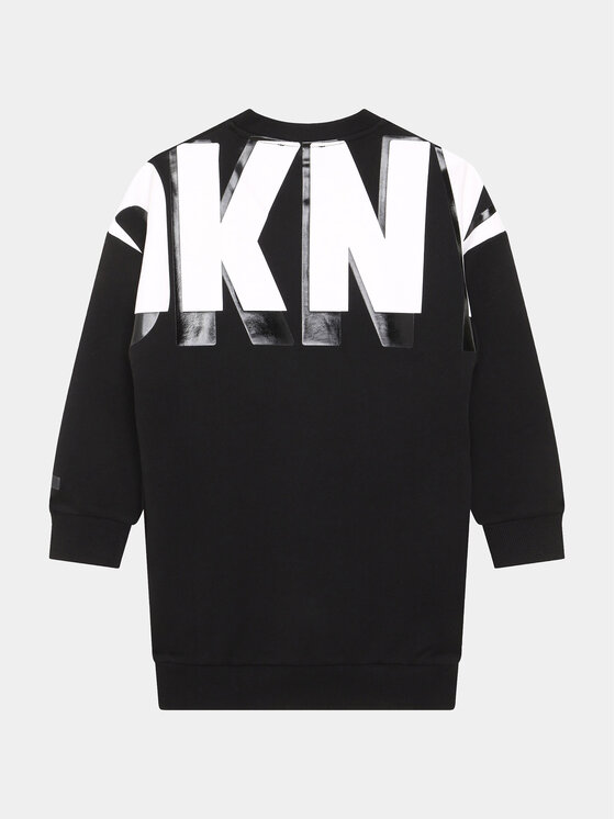 DKNY DKNY Sukienka dzianinowa D32894 D Czarny Regular Fit