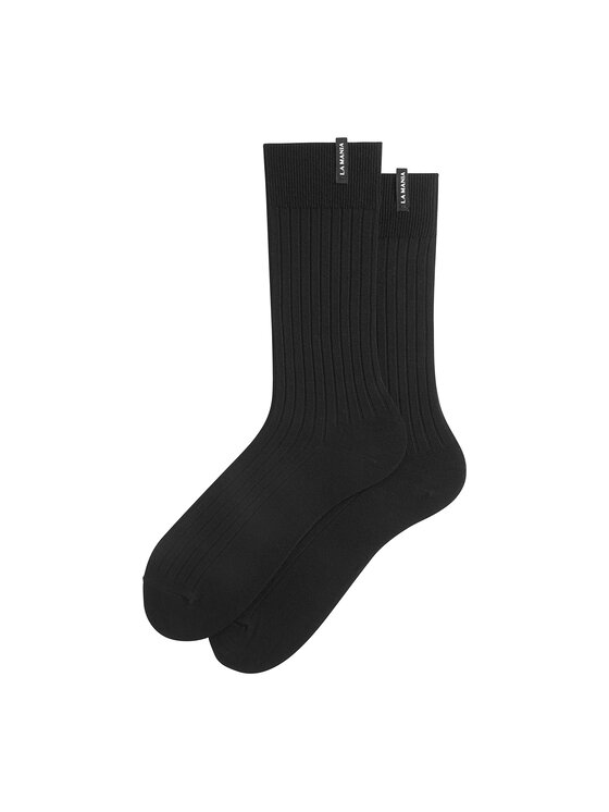 La Mania La Mania Skarpety długie SOCKS 19 2 PACK Czarny