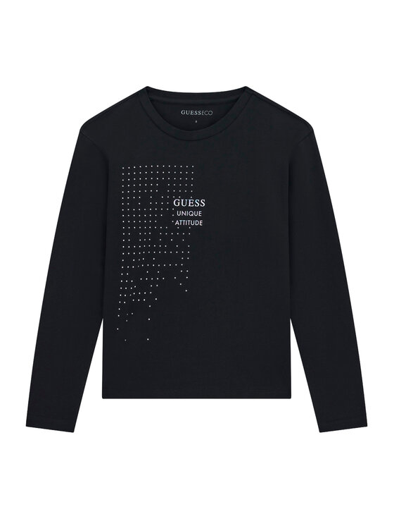 Guess Guess Blúzka J6BI30 K5832 Čierna Regular Fit