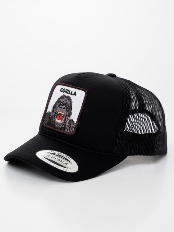 MyStars MyStars Czapka z daszkiem z Gorylem Gorilla Czarny