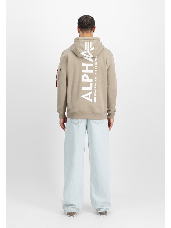 Alpha Industries Alpha Industries Mikina Back Print Hoodie Žltá Regular Fit