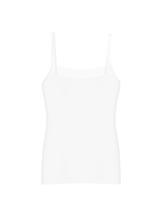 Triumph Triumph Top Feel of Modal Spaghetti Top Biały Slim Fit