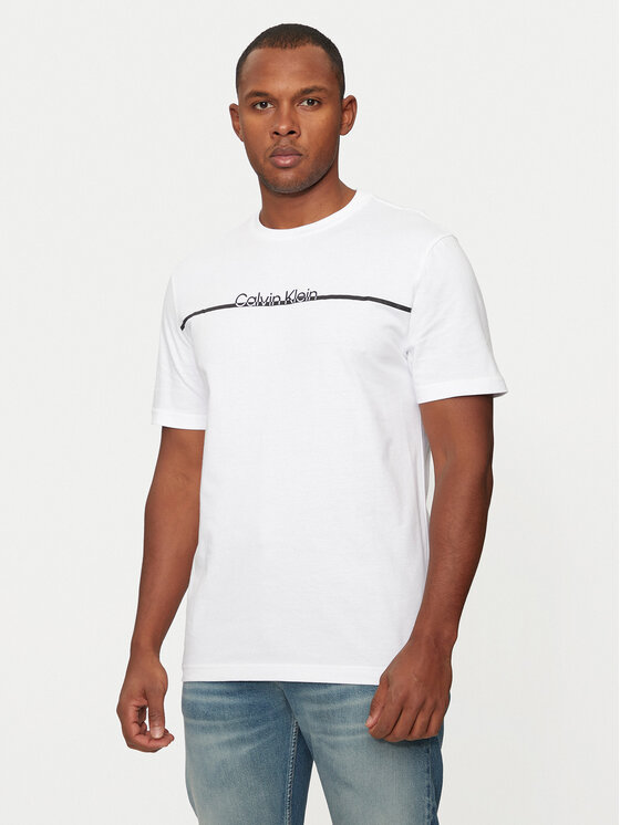 Calvin Klein Calvin Klein Marškinėliai K10K113802 Balta Regular Fit