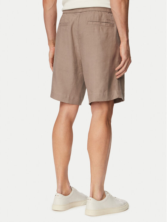 HUGO HUGO Auduma šorti Cino 262FW 50562792 Gaiši brūna Straight Fit