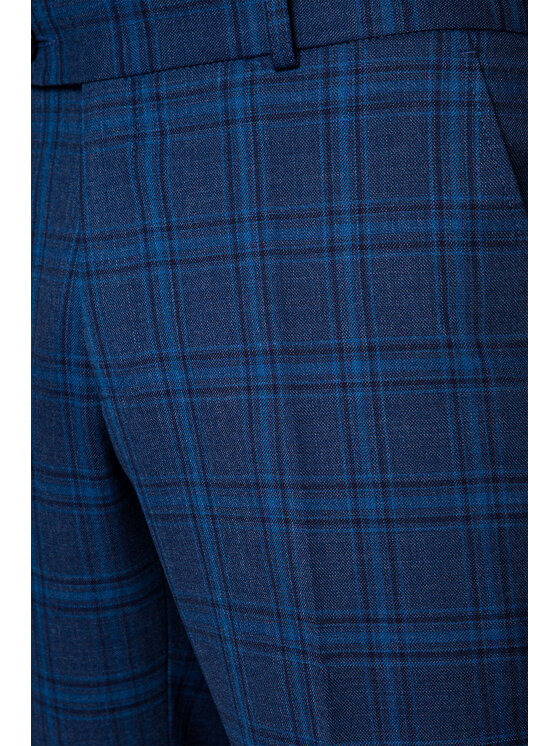 Lancerto Lancerto Spodnie materiałowe Peroj SP001221000001 Granatowy Regular Fit