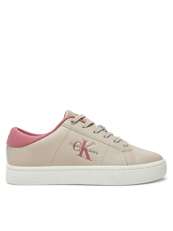 Calvin Klein Jeans Superge Classic Cupsole Lowlaceup Lth Wn YW0YW01444 Bež