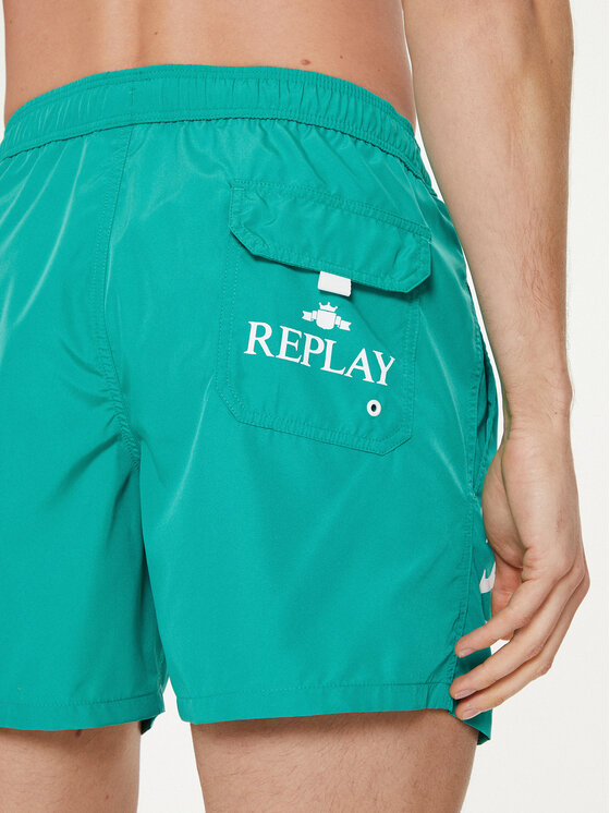 REPLAY Replay Pantaloni scurți pentru înot LM1119.000.82972 Verde Regular Fit
