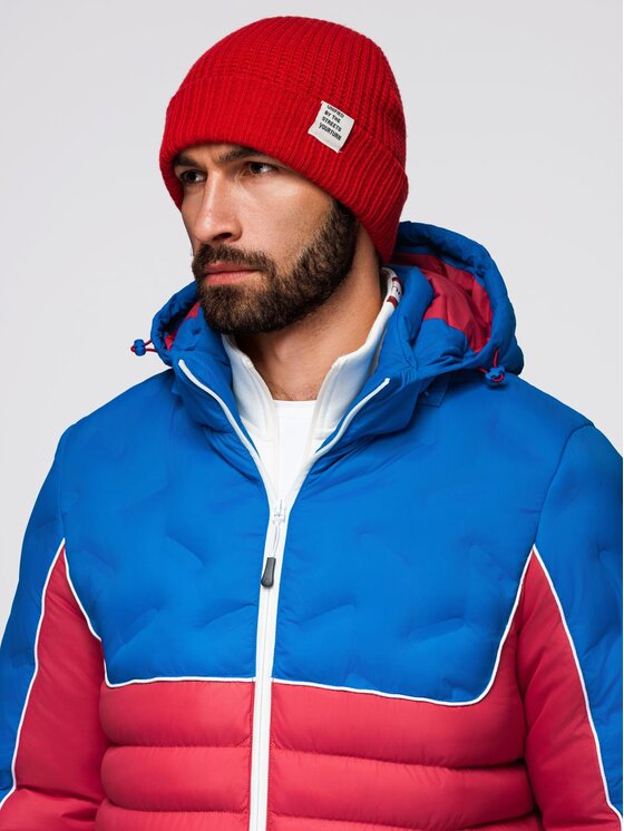 Ombre Ombre Kurtka zimowa OM-JALP-0206 Kolorowy Active Fit