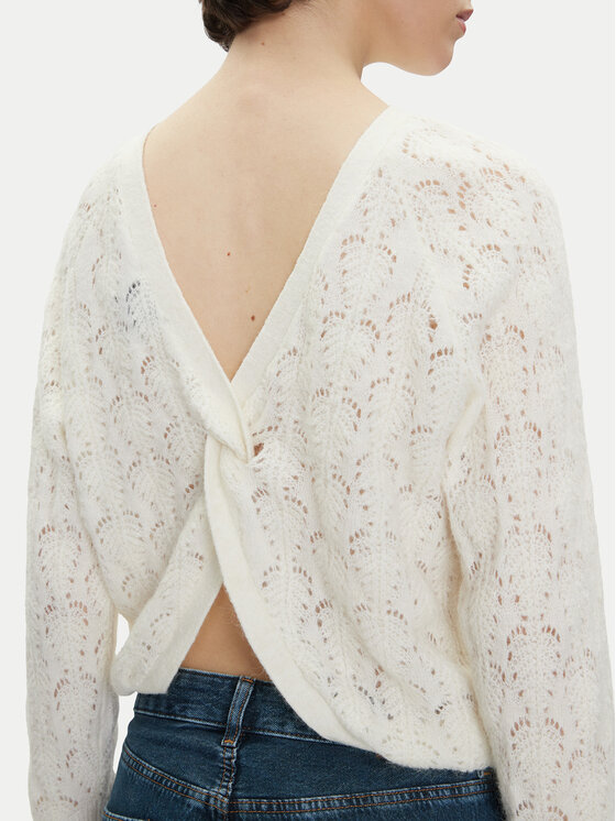 Pepe Jeans Pepe Jeans Sveter Nova PL702239 Écru Regular Fit