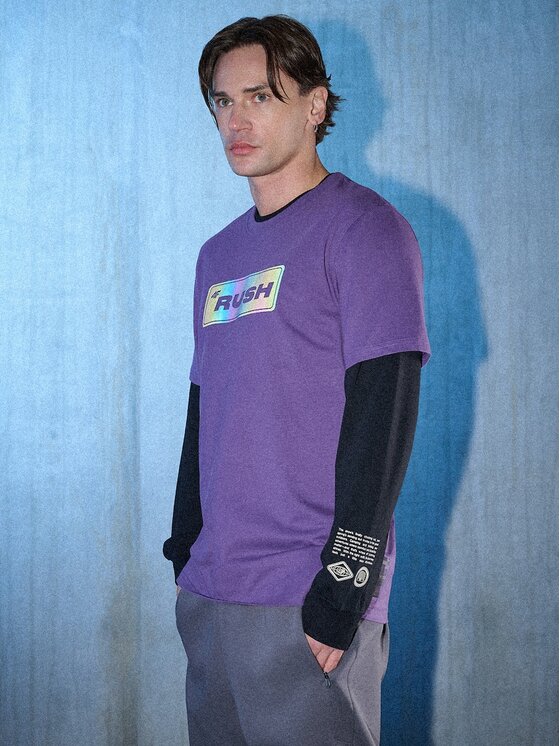 4F 4F T-Shirt 4FRSS26TTSHM3659-50S Μωβ Regular Fit