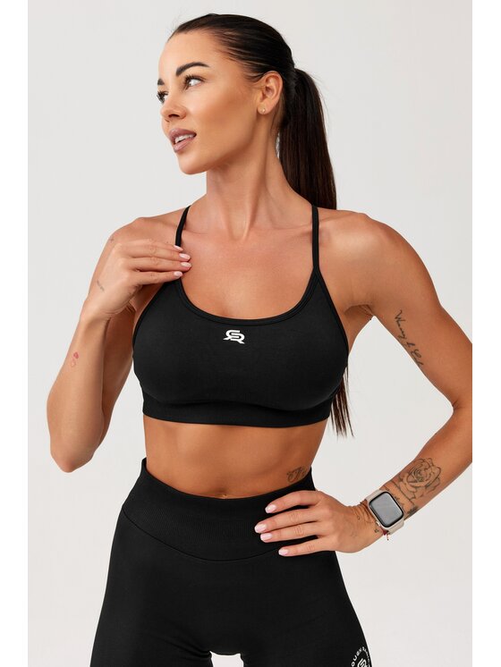 ROUGH RADICAL ROUGH RADICAL Biustonosz sportowy SEAMLES GLOW BRA Czarny