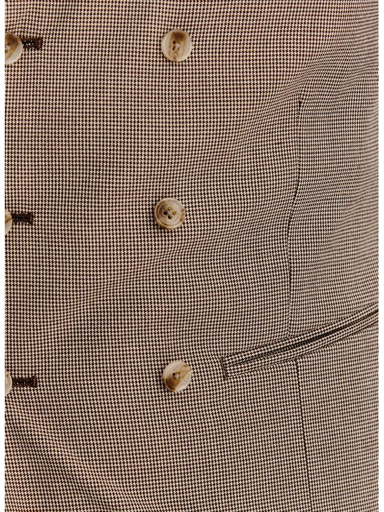 Pako Lorente Pako Lorente Kamizelka garniturowa P26SF-8X-010 Brązowy Slim Fit