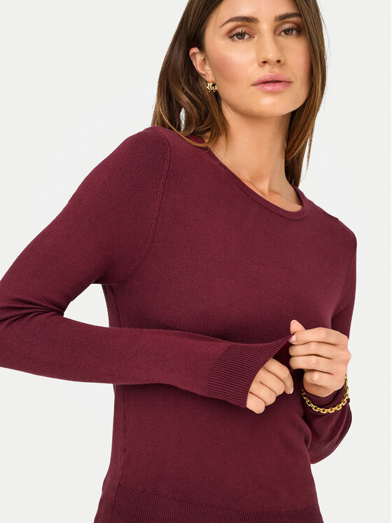 ONLY ONLY Kampsun Venice 15333989 Bordoopunane Regular Fit