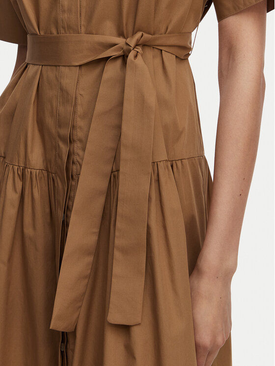 Marella Marella Φόρεμα πουκάμισο Fauna 2615221172 Καφέ Regular Fit