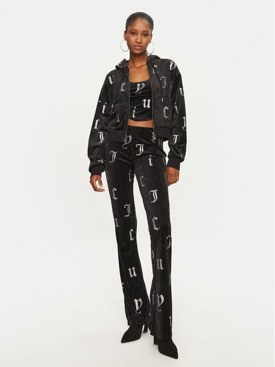 Juicy Couture Juicy Couture Світшот Nala JCMAS224251 Чорний Loose Fit