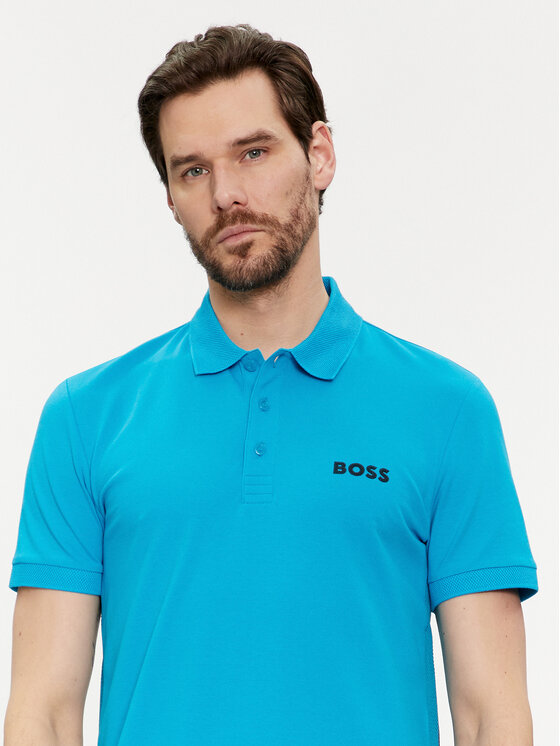 BOSS Boss Polo majica Paule 50512789 Modra Slim Fit