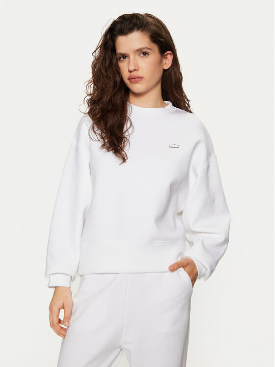 Lacoste Mikina SF5614 Biela Oversize