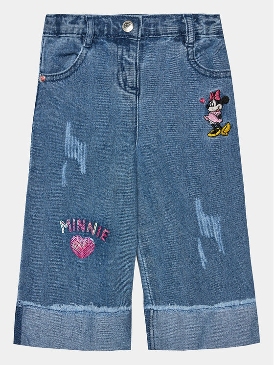OVS Džínsy DISNEY 1817399 Modrá Wide Leg