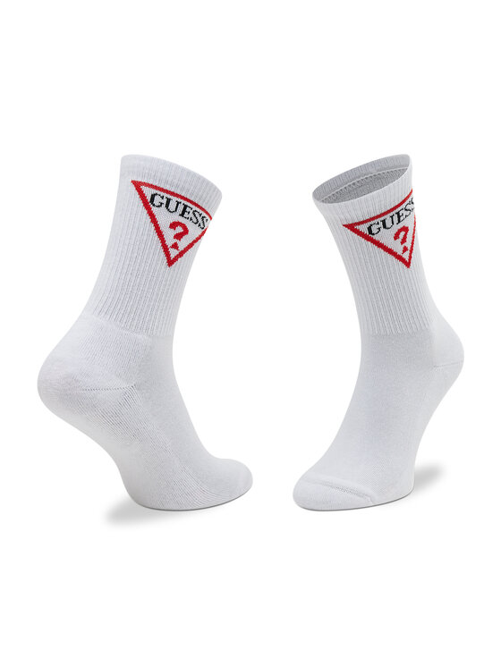 Guess Guess Dlouhé ponožky Ellen Sport Socks V2GZ00 ZZ00I r.OS Bílá