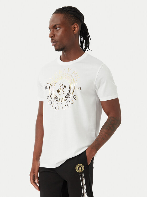 Beverly Hills Polo Club Tricou M1342 Alb Regular Fit