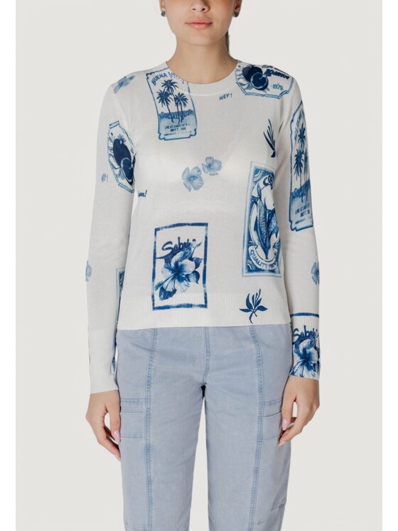 Desigual Desigual Sweter JERS_TAMPERE Niebieski Regular Fit
