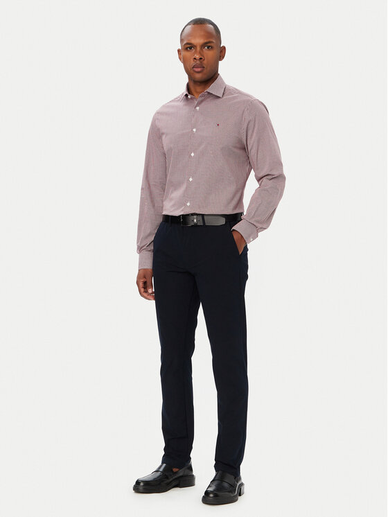 Tommy Hilfiger Tommy Hilfiger Ing Gingham MW0MW42931 Piros Regular Fit