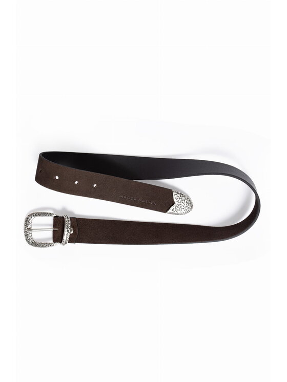 Magda Matyja Magda Matyja Pasek Damski Matyja Leather Belt Brązowy