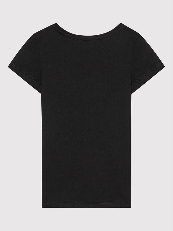 Guess Guess Tričko K73I56 K8HM0 Čierna Regular Fit