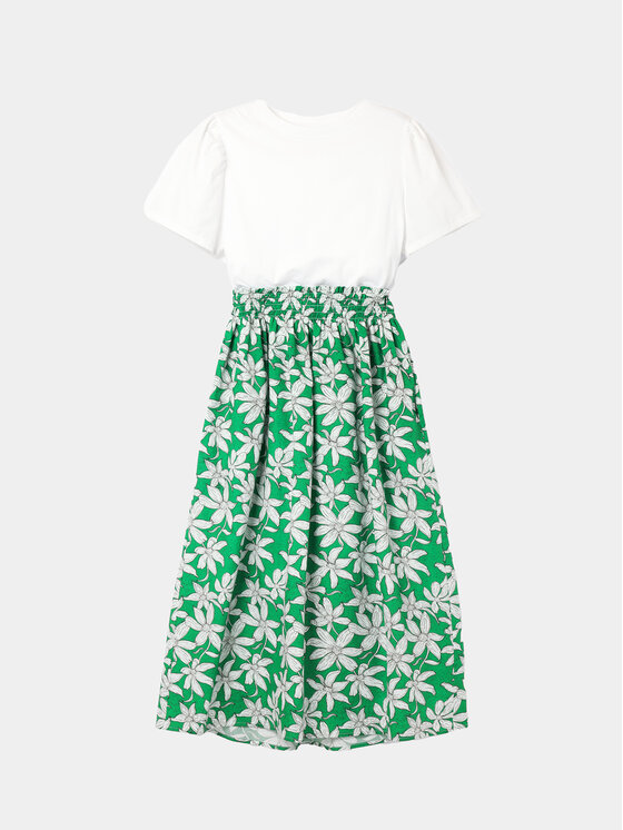 Desigual Desigual Vasaras kleita Marlon 24SWVW40 Zaļš Regular Fit