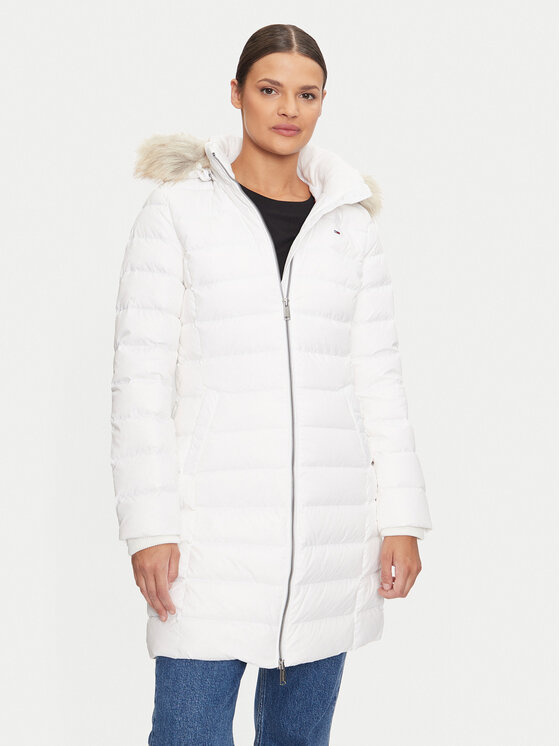 Tommy Jeans Tommy Jeans Cappotto invernale Essential DW0DW18864 Bianco Slim Fit