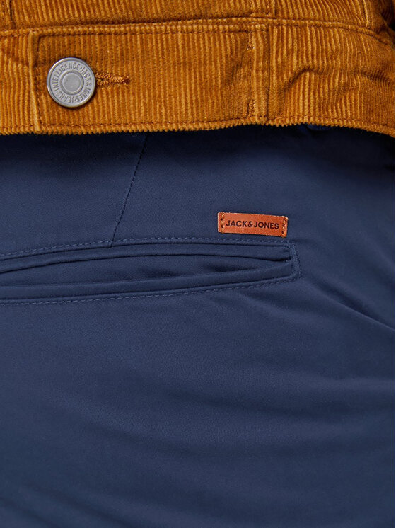Jack & Jones Jack & Jones Chino nohavice Marco 12150148 Tmavomodrá Slim Fit