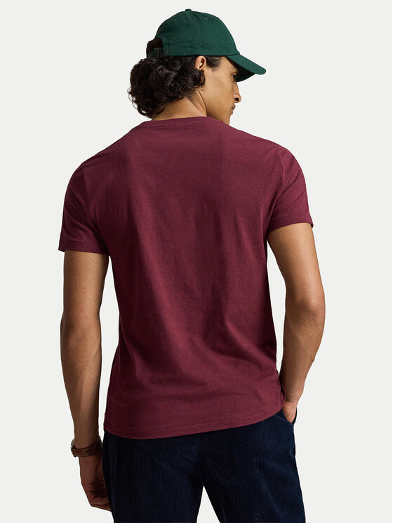 Polo Ralph Lauren Polo Ralph Lauren T-Shirt 710671438545 Bordó Slim Fit