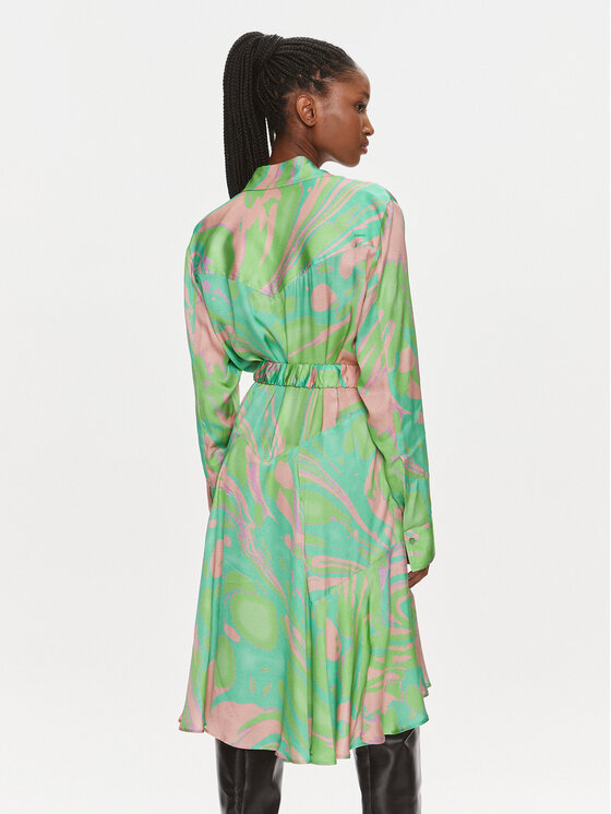 PINKO Pinko Vestito chemisier 103084 A1PE Verde Regular Fit