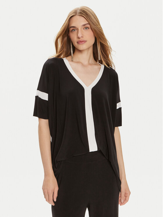 Joseph Ribkoff Joseph Ribkoff Μπλουζάκι 241125 Μαύρο Relaxed Fit