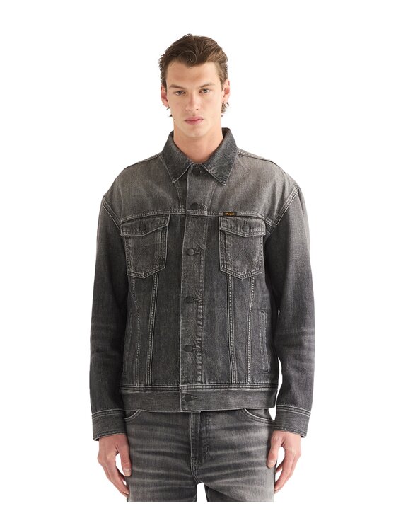 Wrangler Wrangler Kurtka jeansowa 112387051 Szary Regular Fit