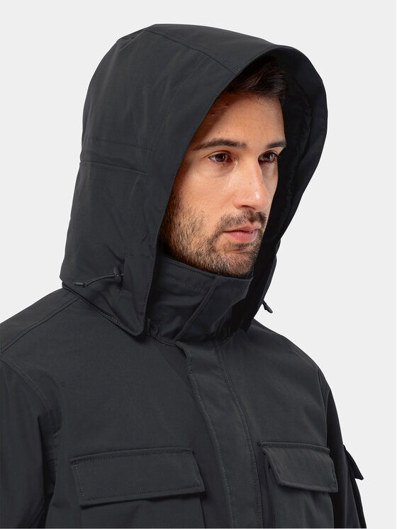 Jack Wolfskin Jack Wolfskin Kurtka zimowa Glacier Canyon Parka 1107674 Czarny Regular Fit