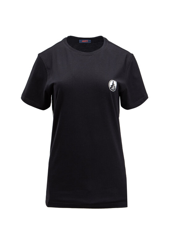 Jott Jott T-Shirt Pietro Logo Czarny Regular Fit