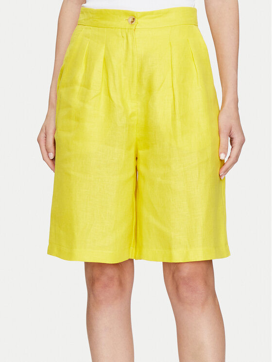ViCOLO ViCOLO Шорти от плат TB0788 Жълт Relaxed Fit