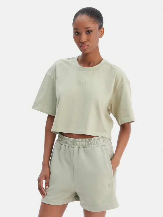 Reebok Reebok T-shirt Reebok x Ewa Chodakowska Olka RK25612CCW Svijetlo zelena Relaxed Fit