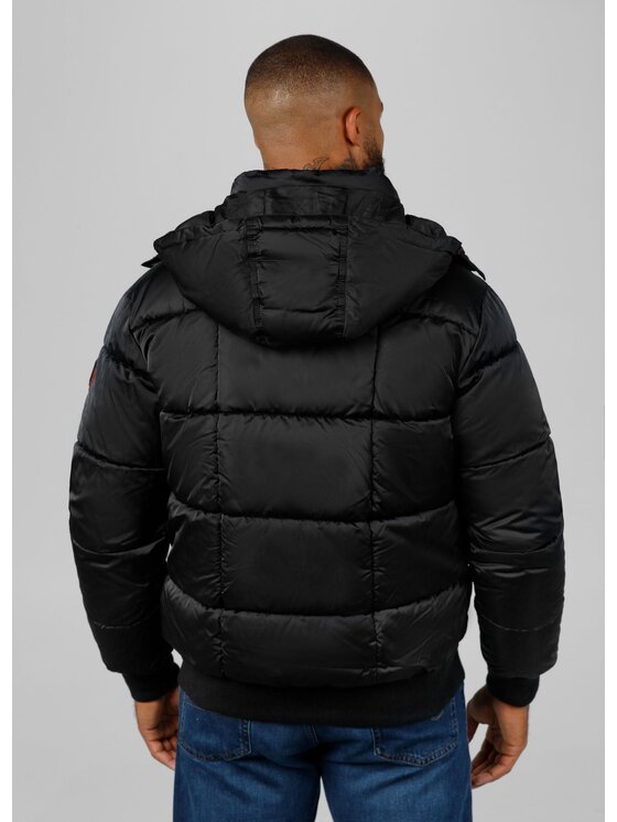 PITBULL PITBULL Kurtka zimowa Walpen II Czarny Regular Fit
