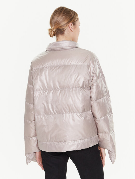 Giubbotto piumino Biker Beige Relaxed Fit