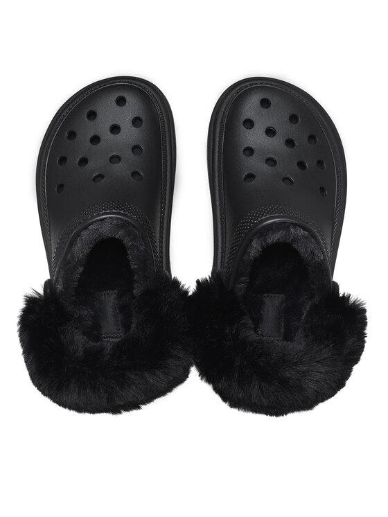 Crocs Crocs Natikači Stomp Lined Clog 208546 Črna