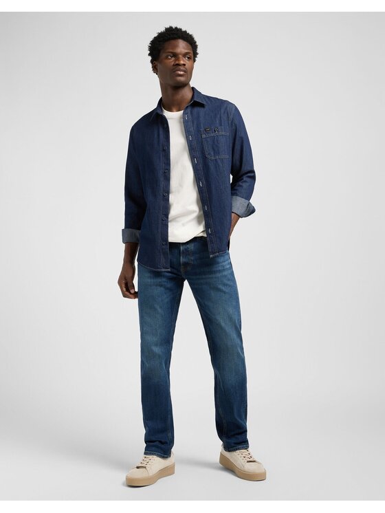 Lee Lee Jeans DAREN ZIP FLY Blu Straight Leg