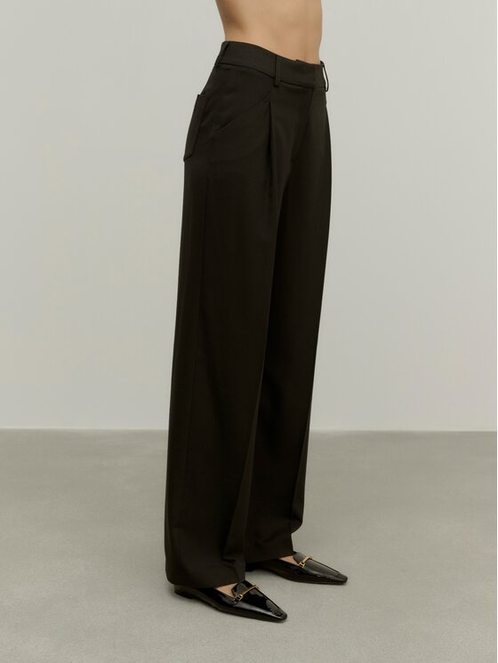 La Mania La Mania Pantalone da abito PLEASE Nero Classic Fit