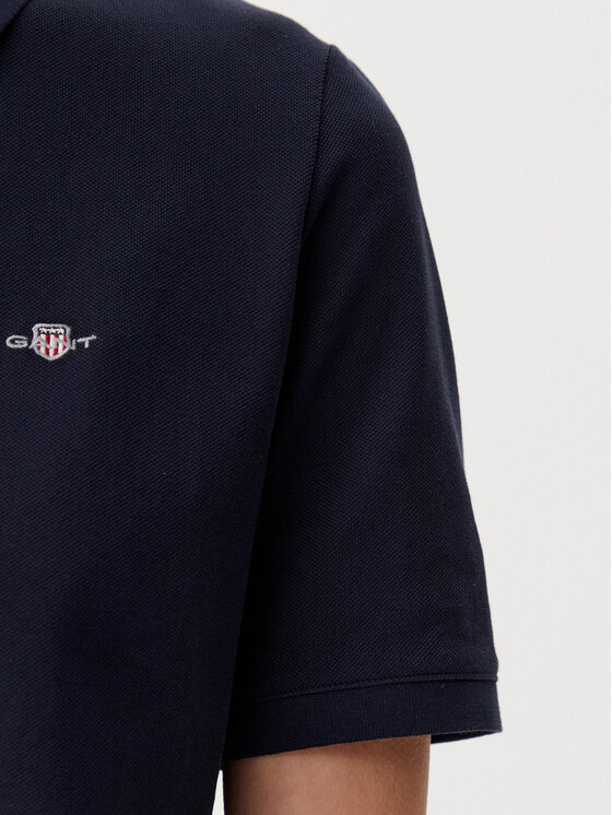 Gant Gant Každodenné šaty Shield 4201529 Tmavomodrá Regular Fit