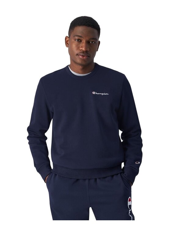 Champion Bluza CREWNECK SWEATSHIRT Granatowy Regular Fit Modivo.pl