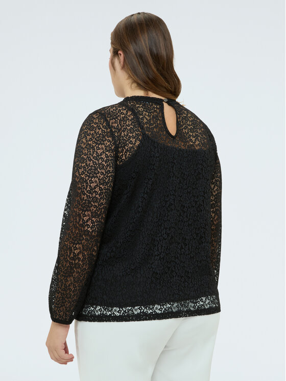 Fiorella Rubino Fiorella Rubino Bluzka G05TL008969N033 Czarny Slim Fit