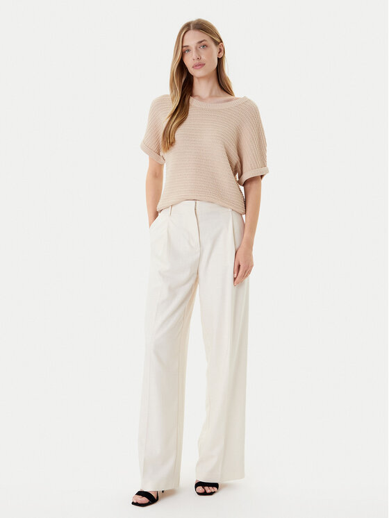 Morgan Morgan Svetr 252-MVIET Béžová Relaxed Fit