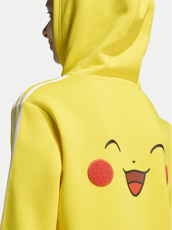 adidas adidas Džemperis ar kapuci Pokemon Loose Hoodie KS7112 Dzeltens Regular Fit