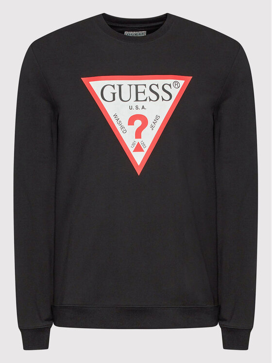 Guess Guess Bluza M2YQ37 K6ZS1 Czarny Regular Fit